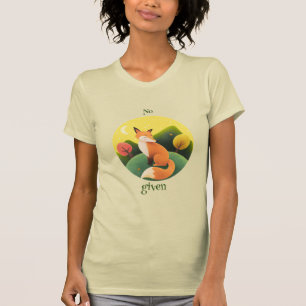 Lustigt inget fox givet Humor-avmotiveringsoffert T Shirt