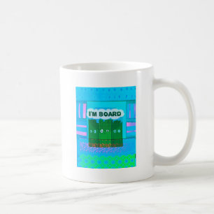 Lustigt inspirerande grafik.. Jag är uttråkad text Kaffemugg