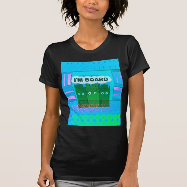 Lustigt inspirerande grafik.. Jag är uttråkad text T-shirt (Framsida)