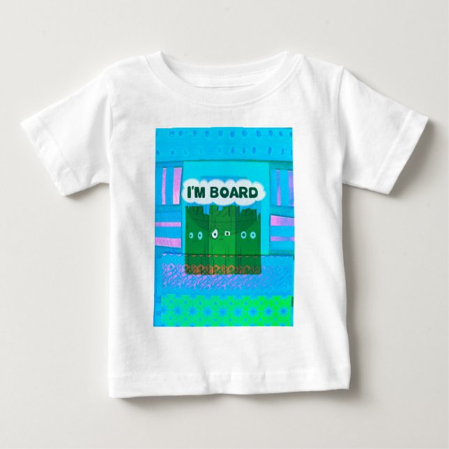 Lustigt inspirerande grafik.. Jag är uttråkad text Tee Shirt (Framsida)