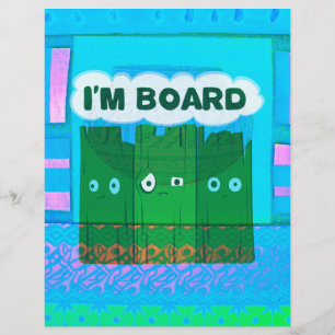 Lustigt inspirerande grafik: Jag är uttråkad textk