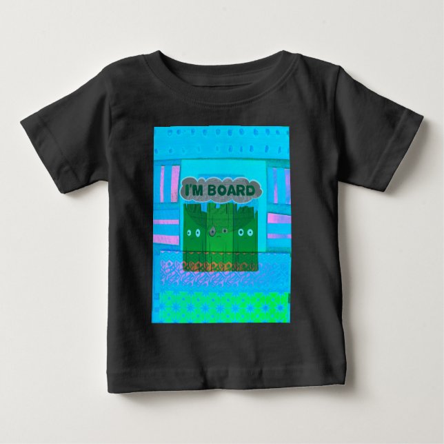 Lustigt inspirerande grafik: Jag är uttråkad textk Tee (Framsida)