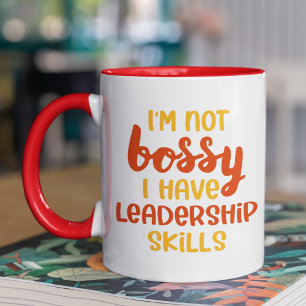Lustigt, inte Bossy Leaeness Skills Co-working Quo Mugg