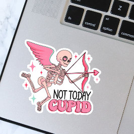 Lustigt inte i dag Cupid Skeleton Anti-Valentine Klistermärken