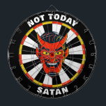 Lustigt inte idag Satan Dartboard Darttavla<br><div class="desc">Anpassa den här djävulska ritytan med en personlig hälsning. Designad av Blackberry Boulevard.</div>