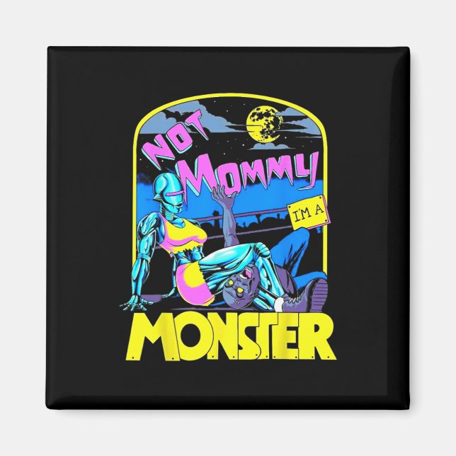 Lustigt inte Mamma jag är en monster Workout Bodyb Magnet (Framsidan)