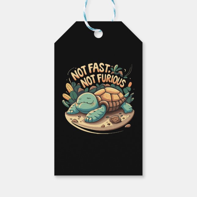 Lustigt, inte snabbt, inte felfritt presentetikett (Baksidan)