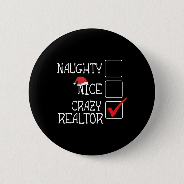 Lustigt, inte stygt. Jag är Realtor God jul Knapp (Framsida)
