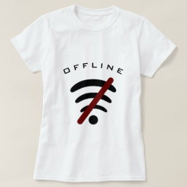 Lustigt Internet T-Shirt Offline - Anpassningsbar