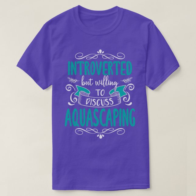 Lustigt introducerad ampull Aquascaping-citat T Shirt (Design framsida)