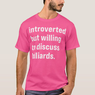 Lustigt introducerad men villig att diskutera milj t shirt