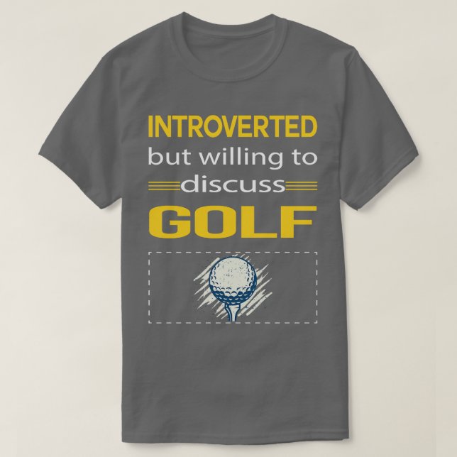 Lustigt introducerat Golf Golfing Golfer T Shirt (Design framsida)