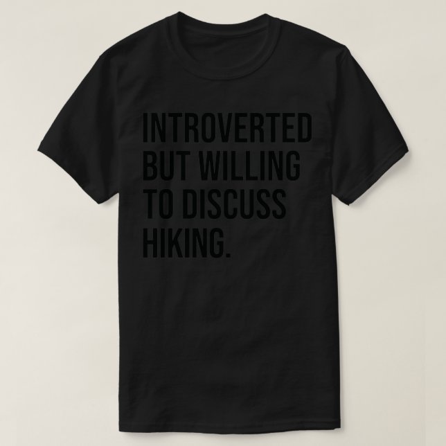 Lustigt introducerat Hiker-tal T Shirt (Design framsida)