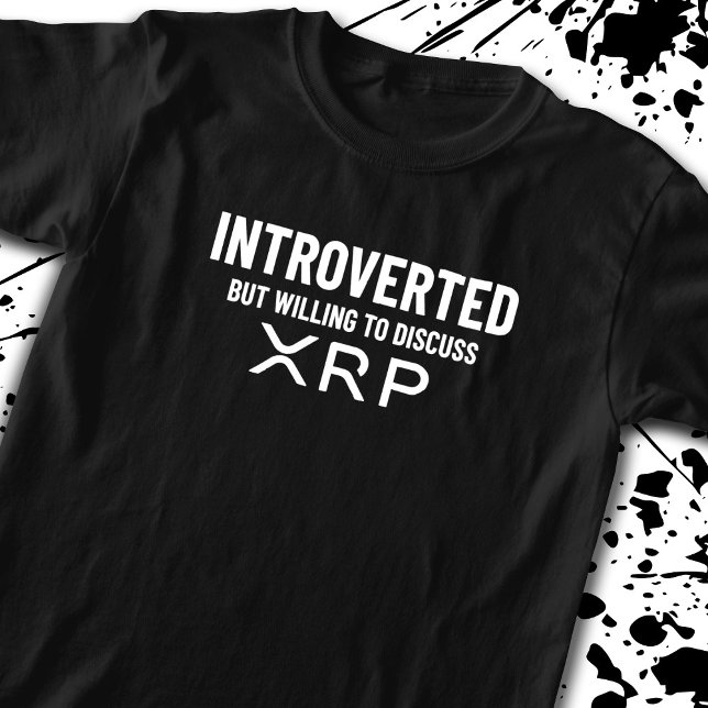 Lustigt introducerat XRP-kryptovalutakursoffert T Shirt (Skapare uppladdad)