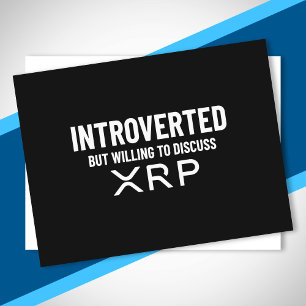 Lustigt introducerat XRP-kryptovalutakursoffert Vykort