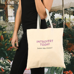 Lustigt introduvert- och extrovertmeddelanden, anp tygkasse