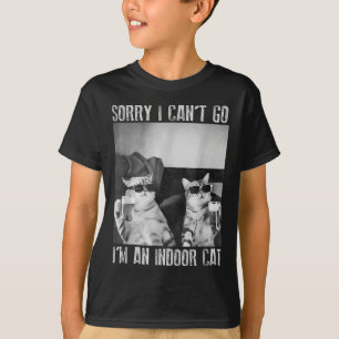Lustigt invändigt kattnummer Jag kan tyvärr inte g T Shirt