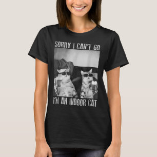 Lustigt invändigt kattnummer Jag kan tyvärr inte g T Shirt