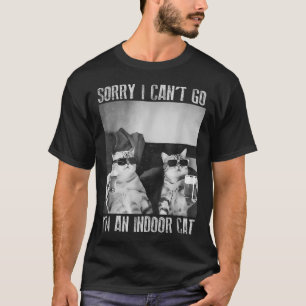 Lustigt invändigt kattnummer Jag kan tyvärr inte g T Shirt