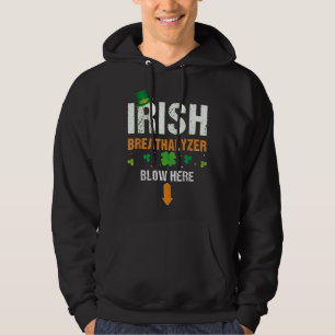 Lustigt Irish Breathalyzer Blow here St. Patrick's Hoodie