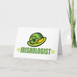 Lustigt Irish St. Patrick's Day Kort