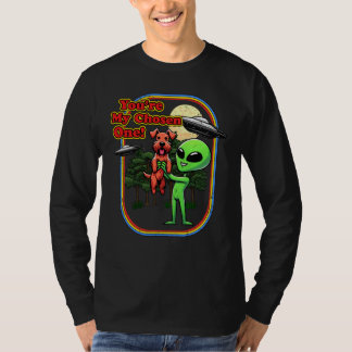 Lustigt Irish Terrier Alien Du har valt en UFO Me T Shirt
