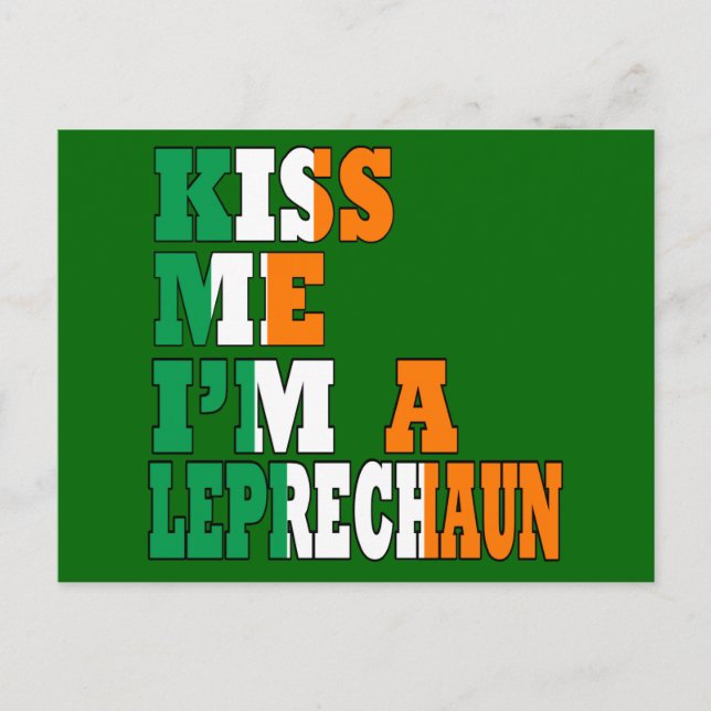 Lustigt irländskt drickande vykort (Framsida)