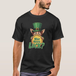 Lustigt irländskt Leprechaun Vem behöver Tur? T Shirt