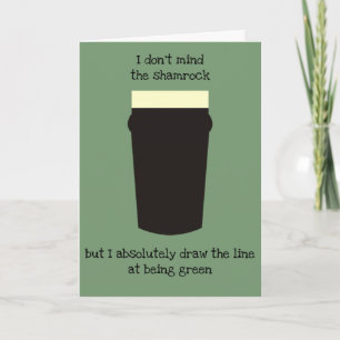 Lustigt irländskt St. Patrick-Day-kort Kort