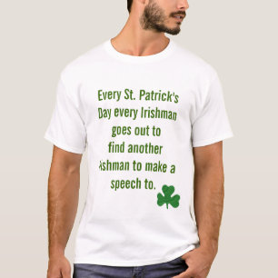 Lustigt irländskt tal om Saint patrick's day T-shirt