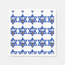 Lustigt israeliskt glass i flagga