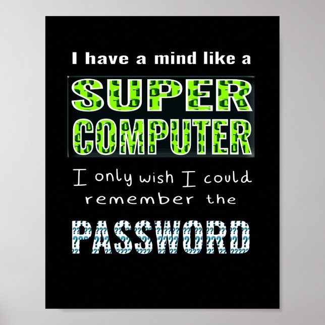 Lustigt IT-skämt för Office-arbetaren student pro Poster (Framsidan)