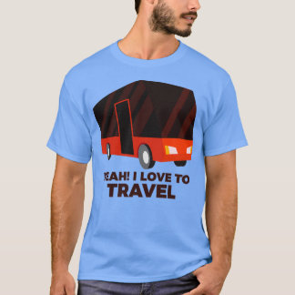 Lustigt ja, jag kärlek till Travel citat T Shirt