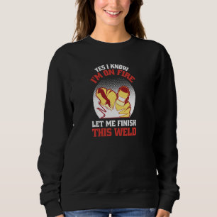 Lustigt ja jag vet att jag är på eld och låter mig t shirt