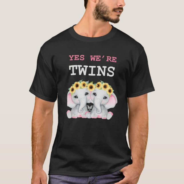 Lustigt ja, vi är Twillingar för identiska Twillin T Shirt (Framsida)