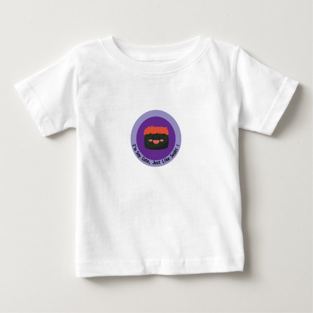 Lustigt: "Jag är soj Cute, precis som Sushi!" T Shirt (Framsida)