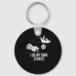 Lustigt jag gör min egen Coola motorcykelgift Man Nyckelring