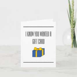 Lustigt "Jag hoppas att du gillar strumpor" Lyckli Kort