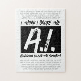 Lustigt jag Tänka jag Fattiga AI... Pussel