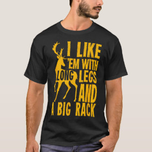 Lustigt jaktcitattecken för jägare i Hjort T Shirt