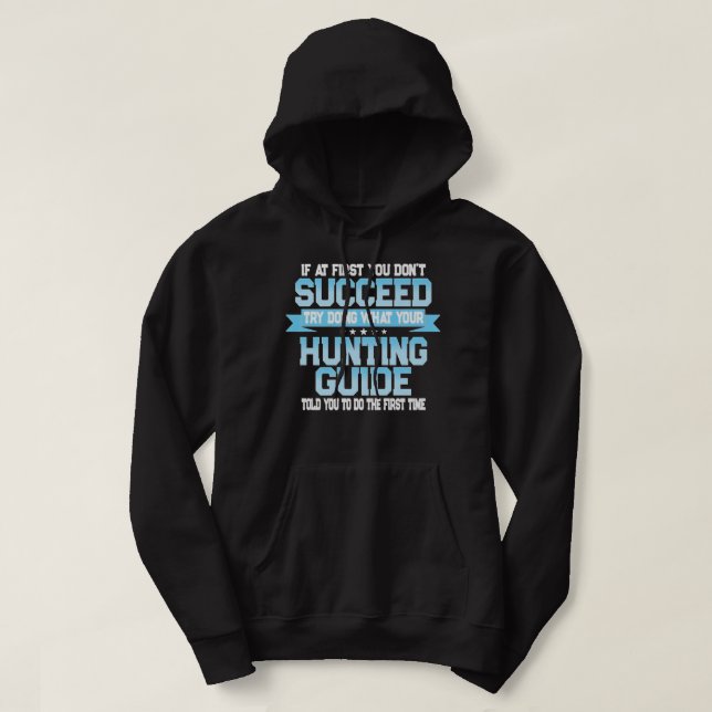 Lustigt jaktguide, pristillägg hoodie (Design framsida)