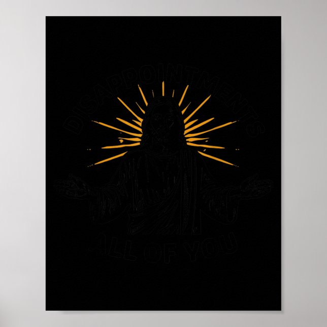 Lustigt Jesus Kristna Pray - avgångar alla Poster (Framsidan)