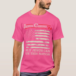 Lustigt Jesus Kristus 24... Bara Jesus kan Spara d T Shirt
