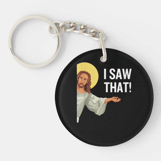 Lustigt Jesus Minne jag såg att den kristna citate (Framsidan)