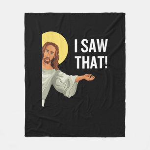 Lustigt Jesus Minne jag såg att den kristna citate Fleecefilt