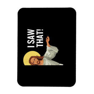 Lustigt Jesus Minne jag såg att den kristna citate Magnet