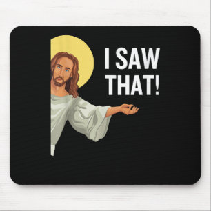 Lustigt Jesus Minne jag såg att den kristna citate Musmatta