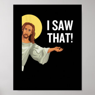 Lustigt Jesus Minne jag såg att den kristna citate Poster