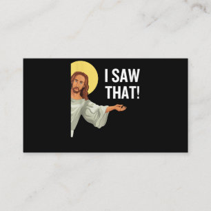 Lustigt Jesus Minne jag såg att den kristna citate Visitkort