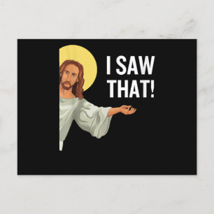 Lustigt Jesus Minne jag såg att den kristna citate Vykort